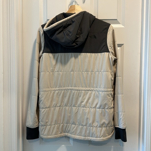 The North Face Women's Full Zip Mountain Sweatshirt Size Small Gray Cream - Picture 2 of 3
